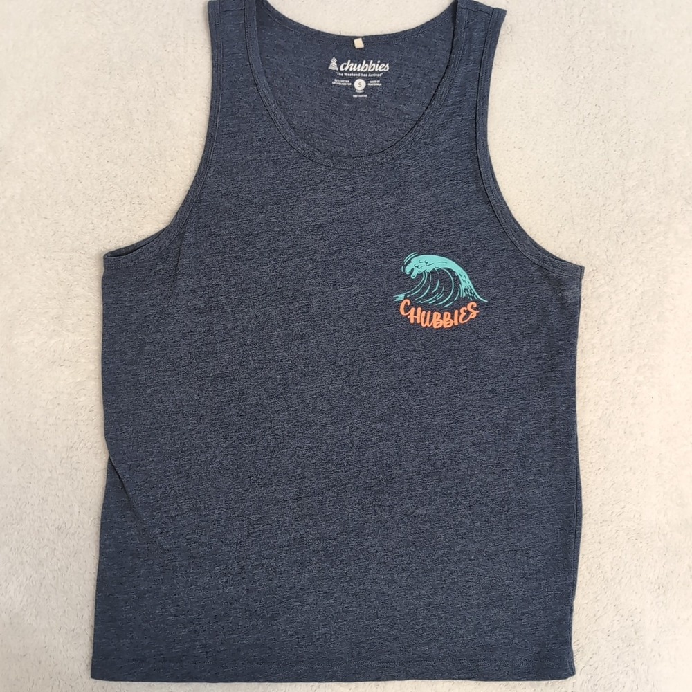 Men's Sm‎ Chubbies Sleeveless Shirt Tank Top Lost In Paradise